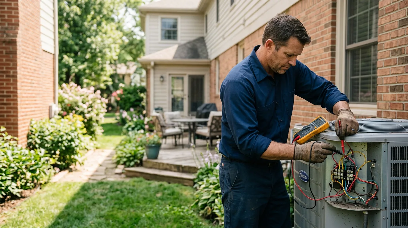HVAC technician working near Wilson, TX